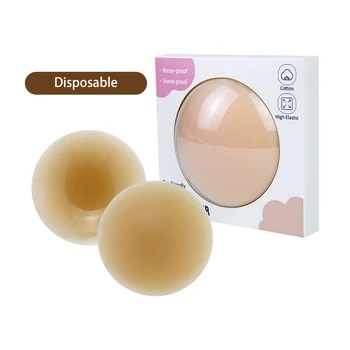 INVISFEEL  One-time  Nipple Cover With Custom Packaging Reusable Adhesive Invisible Seamless Opaque Silicone Nipple Covers