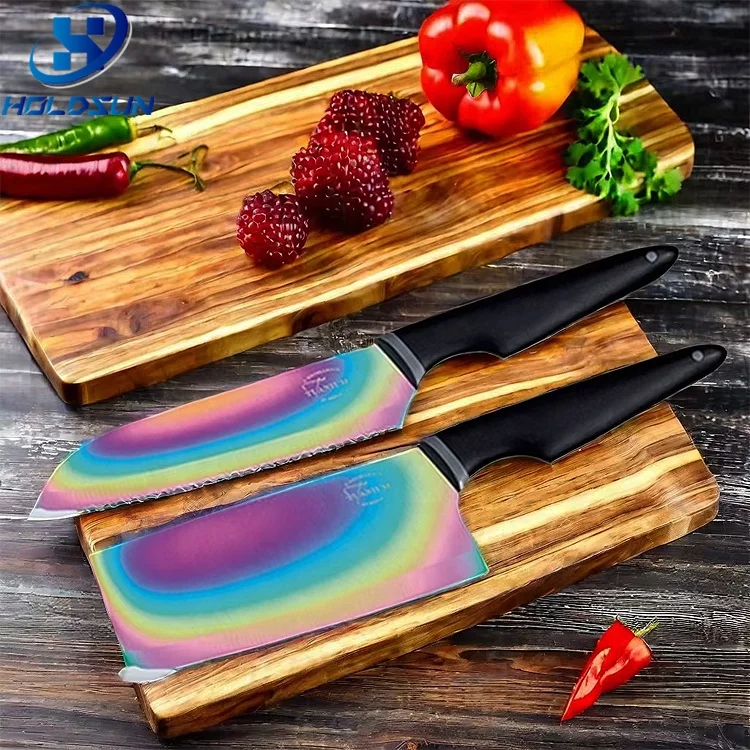 MOSFiATA Nakiri Couteau de cuisine 18 cm, Couteau de cuisine professionnel Couteau de chef japonais Couteau à légumes en acier inoxydable avec gaine et protège-doigts
