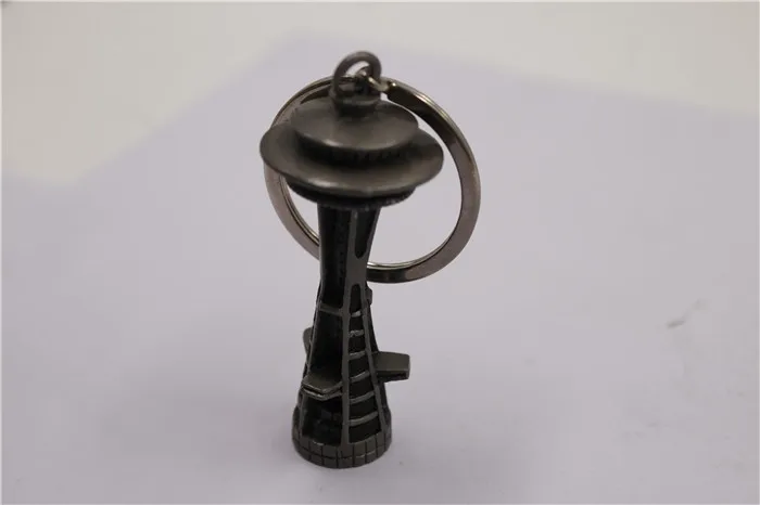 3D Seattle Space Needle Keychain for Washington Tourist Souvenir Gift Promotion