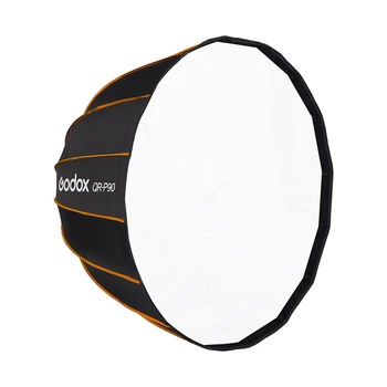 QR-P120 Quick Release Parabolic Softbox 120cm Softbox Bowens Mount Parabolic Softbox Quick Setup with Grid Folding Quick Set detail image
