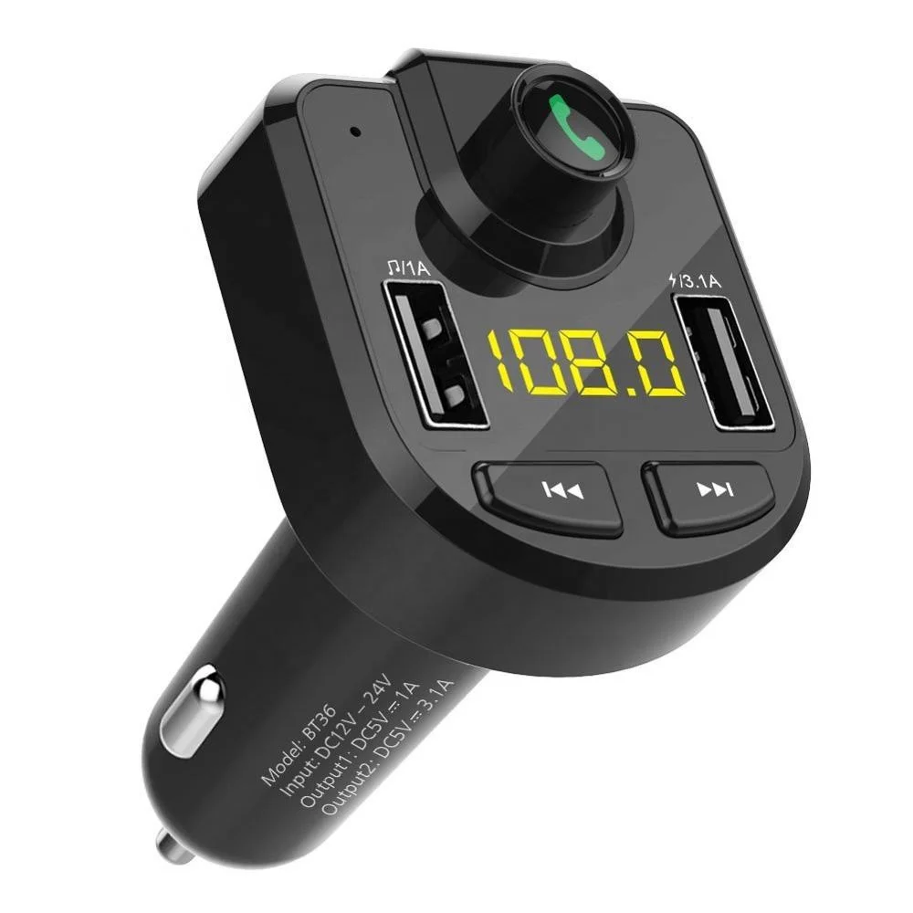 Handsfree Call Car Charger Wireless Fm Transmitter Radio Receiver With Dual Usb Port Charger For All Smartphones Buy Quick Car Charger,Fm Transmitter,Fast Car Chargers Product on