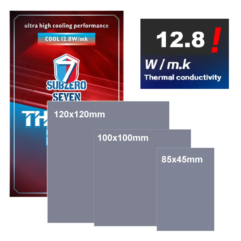 15W 18W GPU Thermal Pad Non-Conductive CPU GPU Card Water Cooling  Thermal Conductive Mat