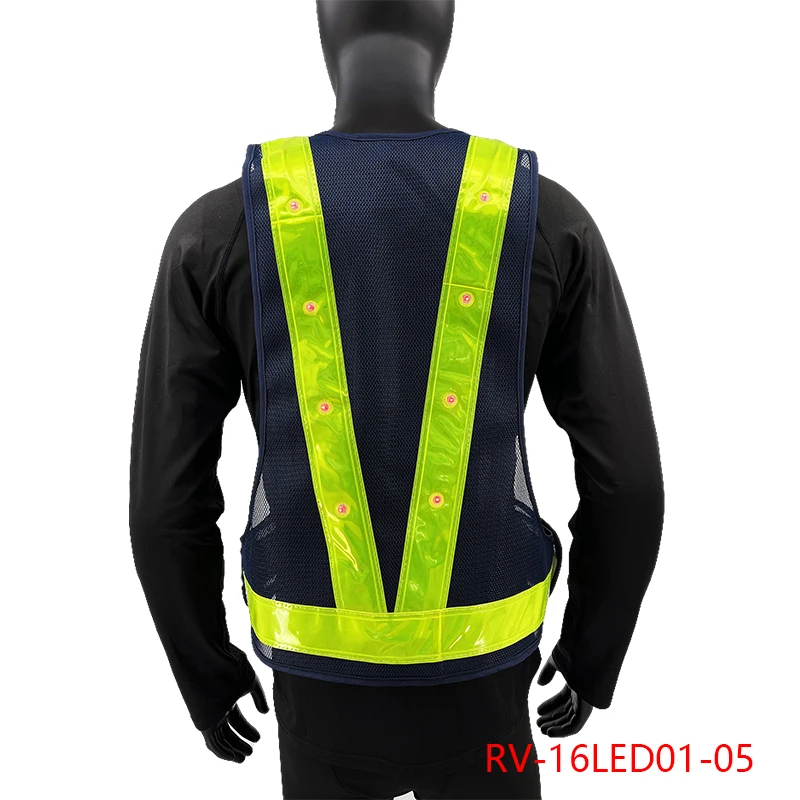 Led Lighted Safety Vestroadway Reflective Led Safety Vestflashing Led Safety Vest Buy Led 0446