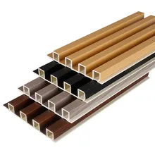 3d Decorative Wooden Grain Pvc Wpc Wall Panels