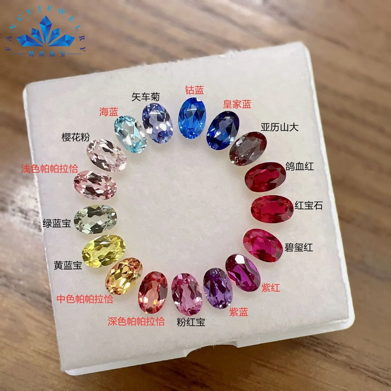 Fancy Gems Wholesale Synthetic Ruby Stone Loose Gemstone Hydrothermal Lab Created Ruby Price Per Carat Lab Grown Ruby
