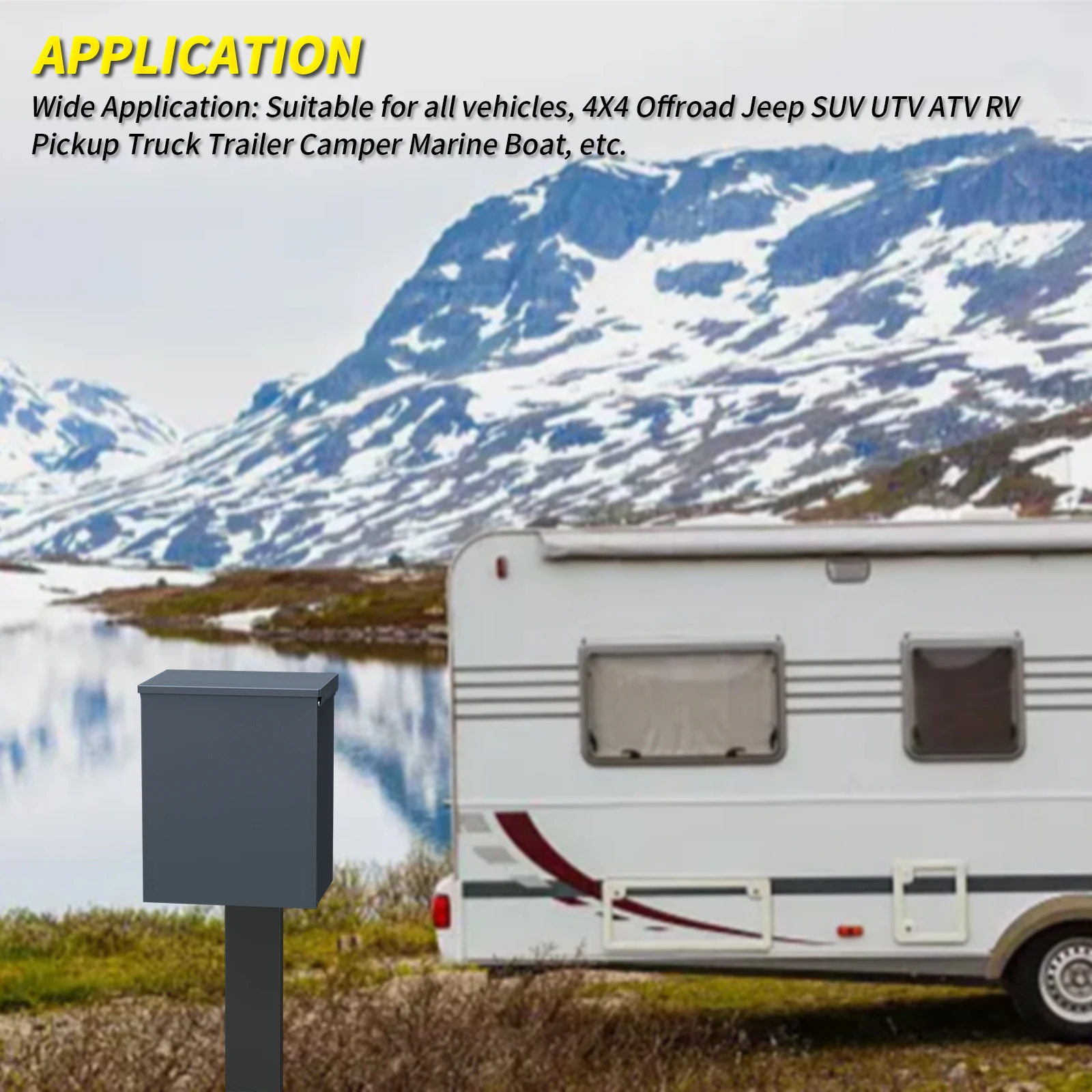 Weatherproof Temporary Power Outlet Panel Outdoor Power Outlet Box 20 30 50 Amp RV Power Outlet Box for Car RV Charging Pile