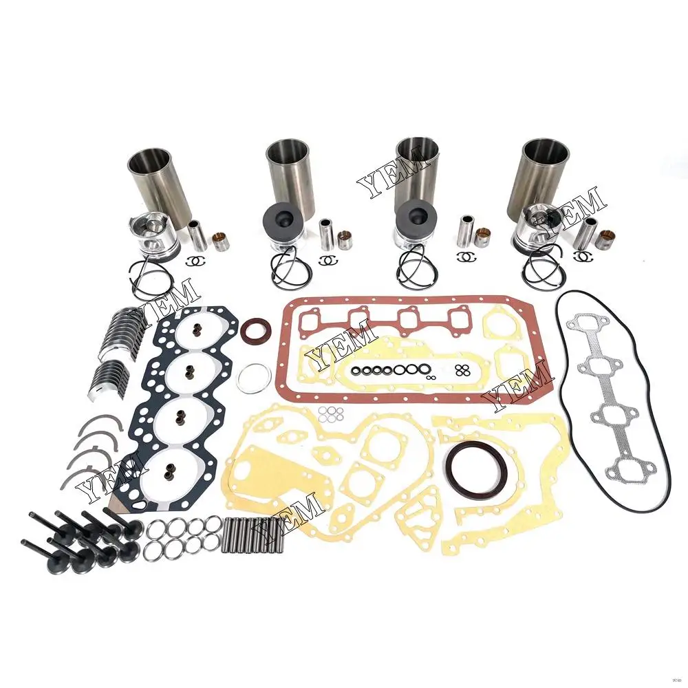13B Rebuild Kit With Piston Ring Liner Bearing Valves Gaskets for Toyota