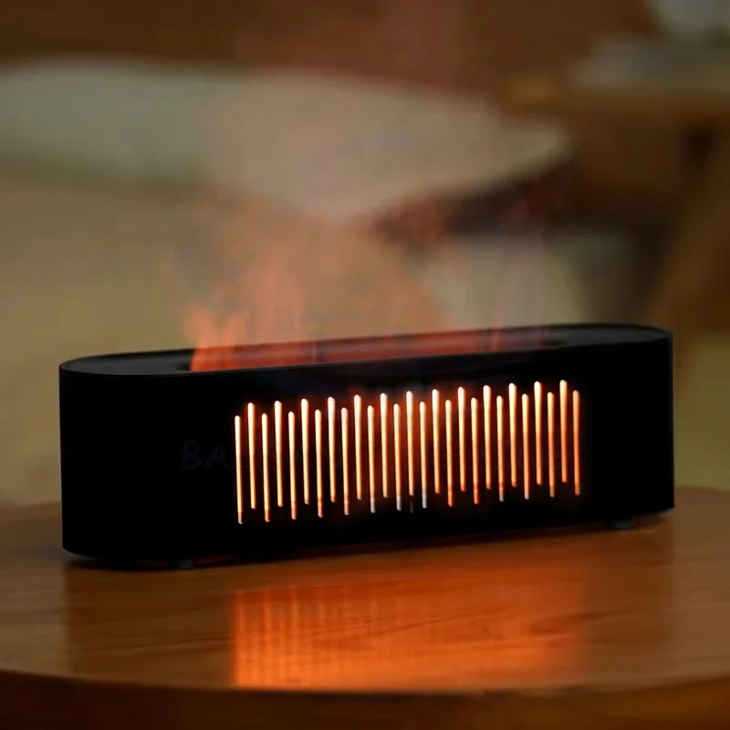 New Hollow Simulation of Flame Humidifier Colourful Lights to Create the Atmosphere of Home Essential Misting 6