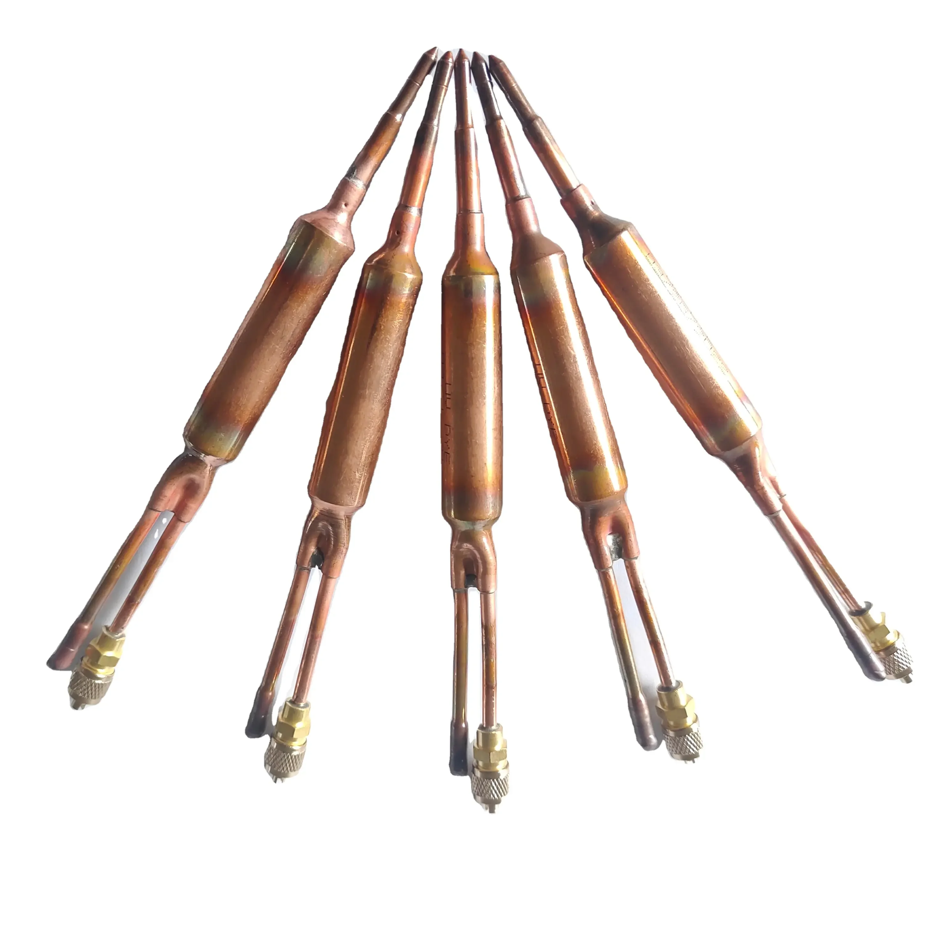 Factory Wholesale Welding Copper Filter Drier With Access Valve for Refrigerator Freezer