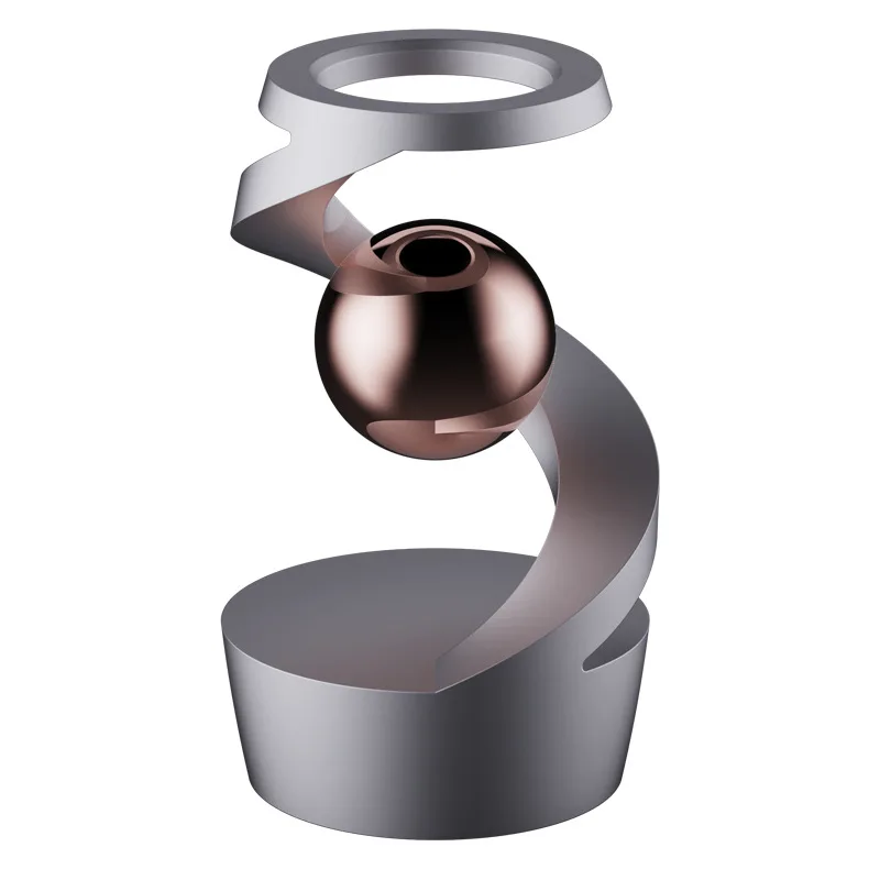Metal Tabletop Floating Gyro Gravity Defying Kinetic Desk Toy Suspended Gyroscope Fidget Spinners for Adults Kids Gifts