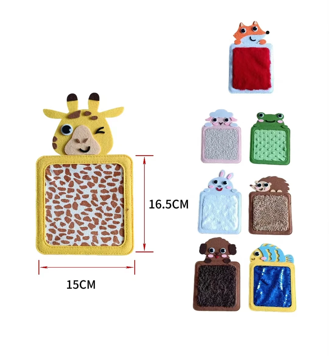 Tapis Sensoriel Animaux Du Zoo – 8 Textures Douces Pour Enfants Autistes Ou Besoins Spéciaux