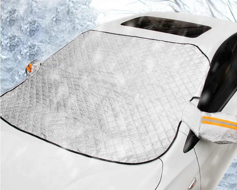 Film en aluminium PE pour pare-brise de voiture, couvertures de pare-brise,  moulures intérieures, pare-brise de voiture, couverture de gel, glace,  neige, protecteur avant - AliExpress