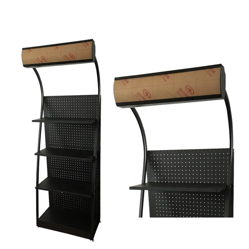 Metal Car Engine Motor Oil Display Stand Accessory Shelves Stand Lubricant Oil Display Rack