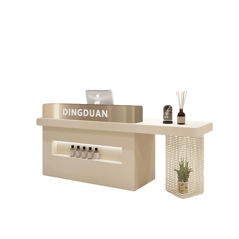 Reception Table Simple Modern Design for Beauty Salon Clothing Store Barber Shop or Office Reception Desk