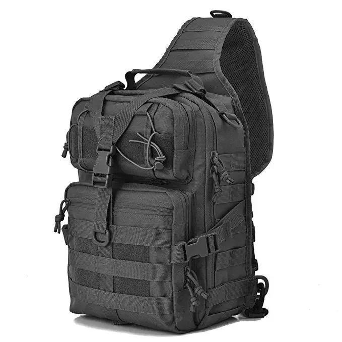 Large capacity chest bag waterproof oxford cloth camouflage photography cross-body bag outdoor one-shoulder tactical chest bag