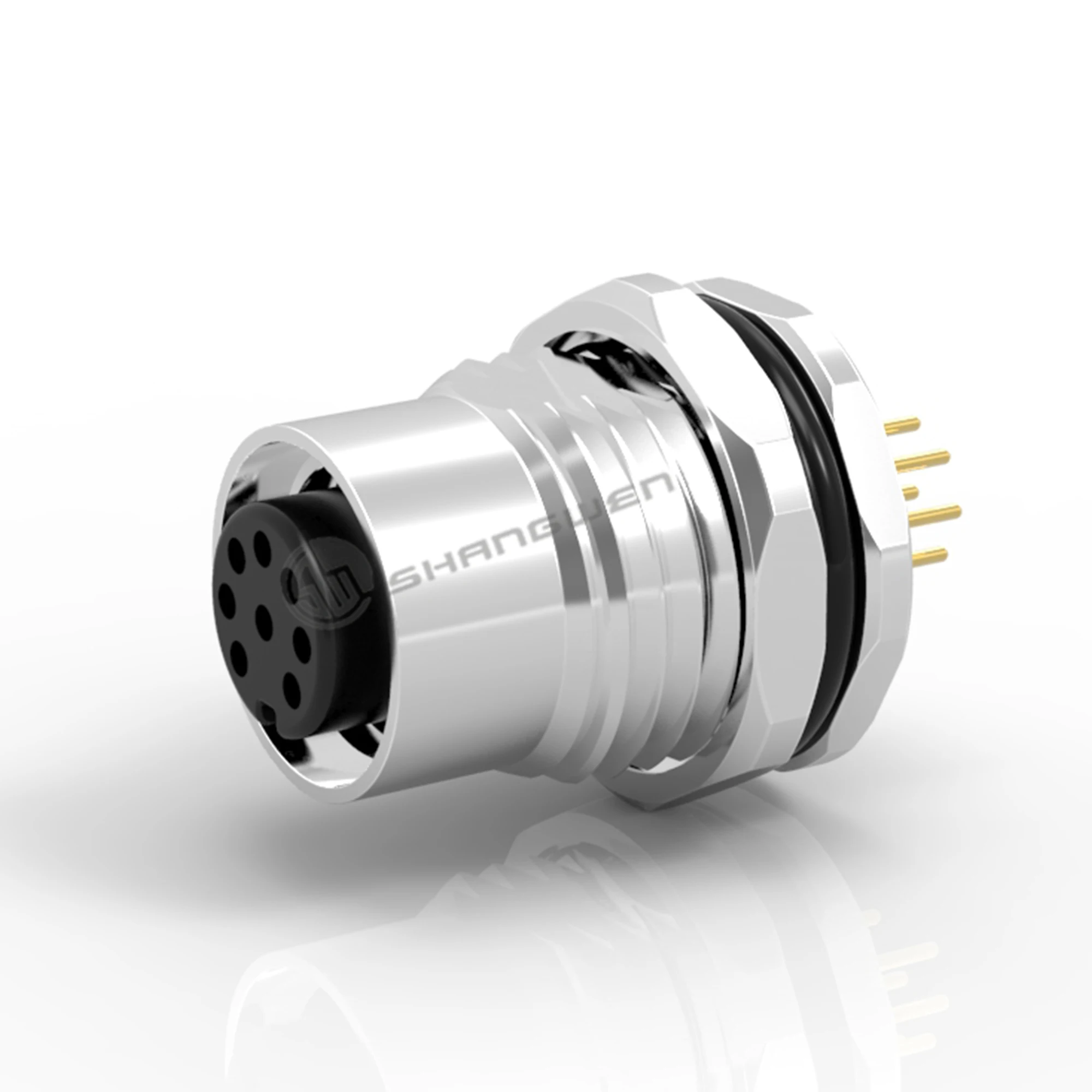 Customize Waterproof Phoenix M12 Cable 2 3 4 5 6 8 Pin Male to Female M12 Connector Cable With Wire