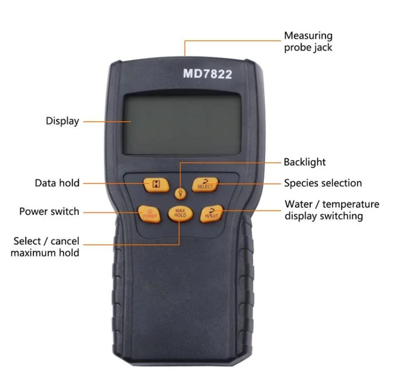 Humidity 230 Digital Grain Moisture Meter Moisture Tester Md7822