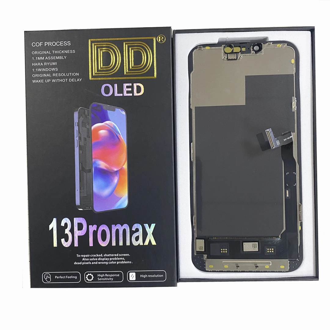 Kit Completo Pantalla Táctil LCD FHD COF Para IPhone 14 Pro Max - Incluye Digitalizador, Marco Y Cable Flex