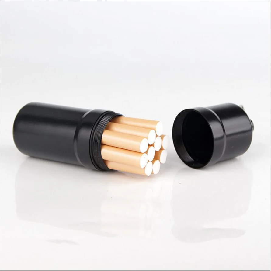 individual cigarette case Portable Waterproof Metal Cigarette Case Pendant 5pcs/10pcs Individual  Packaging Premium Cigarette Case