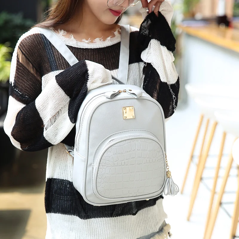 Compra Mochila Moda Mujer Estilo Coreano Estilo Preppy Estilo Patchwork  Color Sólido Colegio Mochila Mujer Suave Tela De Tela Para Adolescentes  Barato | Entrega Rápida Y Calidad | Es.Dhgate
