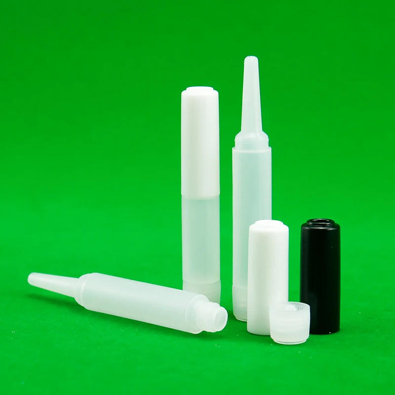 1ml HDPE Plastic Squeeze Glue Dropper Bottle with Screw Cap Small Capacity for Packaging Screen Printing for Chemical Use