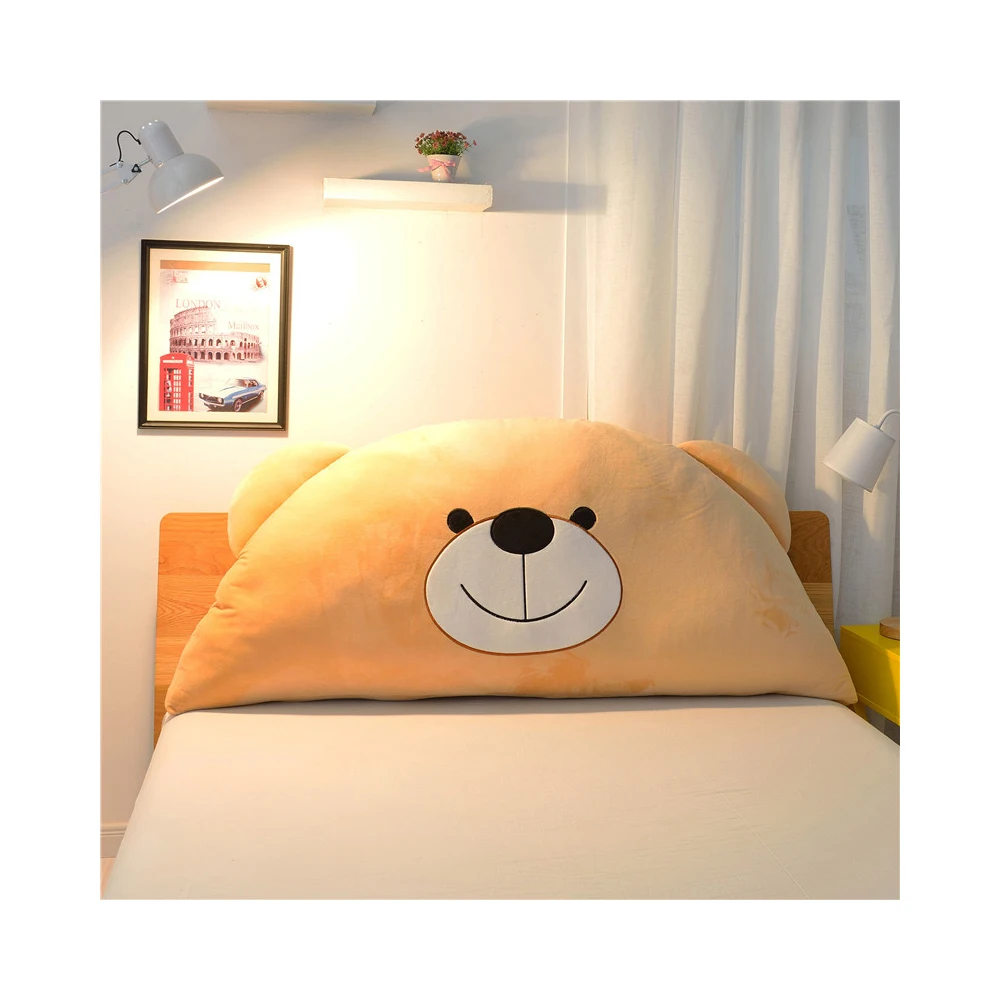 Factory Outlet Body Support Semicircle Washable Polyester Brazing Cartoon Children Pillow Cushion Bed Backrest Pillow