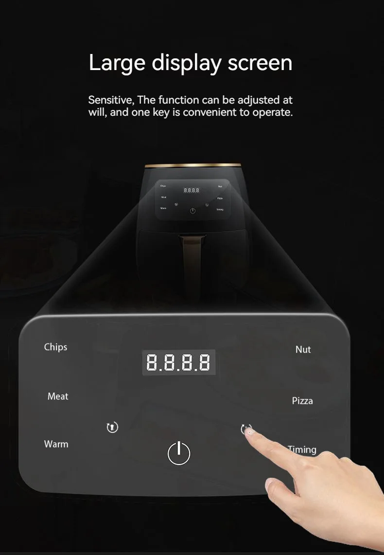 Wholesale China air fryer machine square 6l 12l  de 8l premium familiales smart ovens air fryer