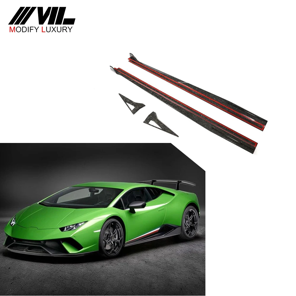 Modify Luxury Forged Carbon Fiber Side Skirt Extensions For Lamborghini  Huracan Performante Coupe 2-door 17-19 - Buy Forged Carbon Side Skirts,Side  Skirt Extensions For Lamborghini,Carbon Fiber Side Extensions Product on  