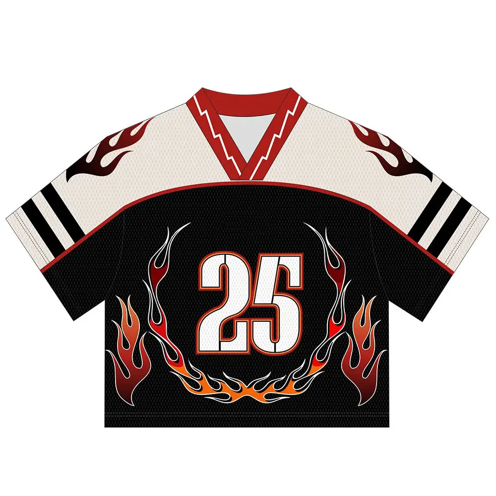 Team Numbers American Football Jersey 100% Polyester Quick Dry V-neck Short Sleeve Sports Practice T-shirt for Adults