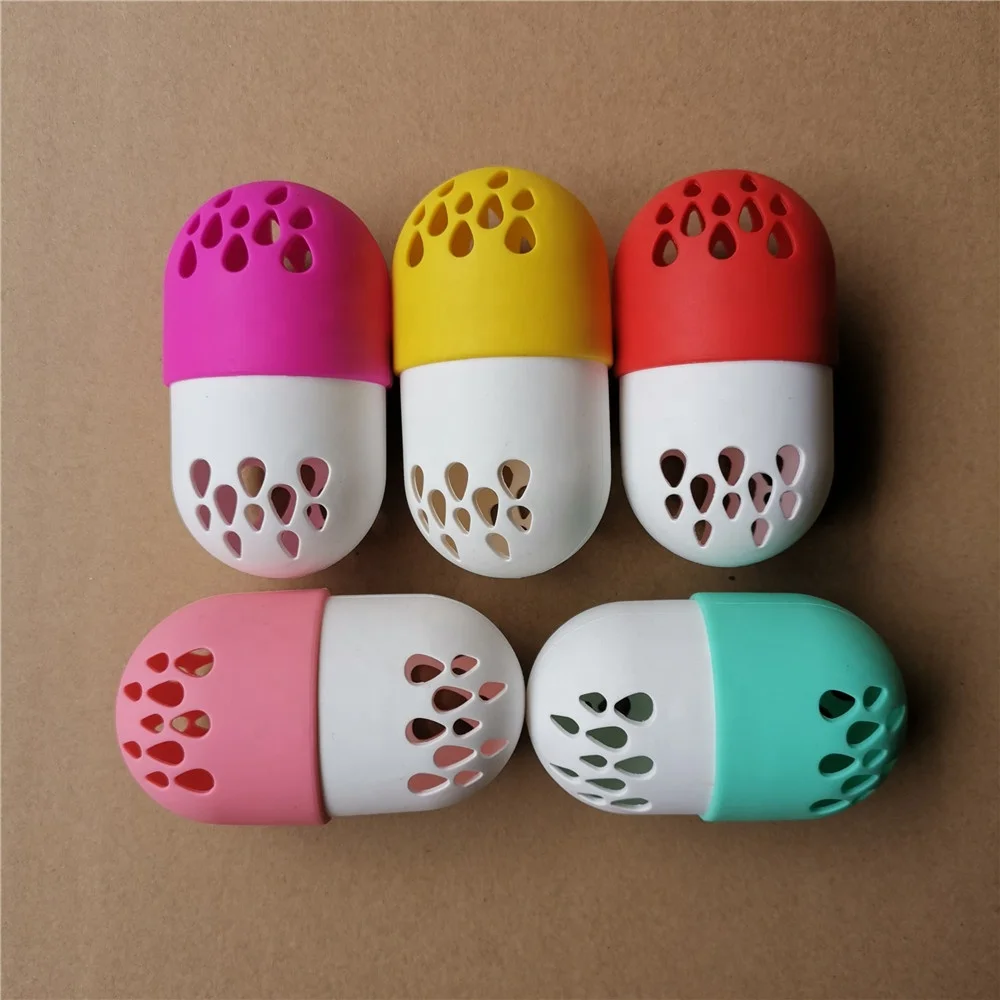 Спонж для пудры макияжа контейнер мягкий дышащий косметический держатель губки силиконовый хранения косметических яиц дорожная переносная капсула