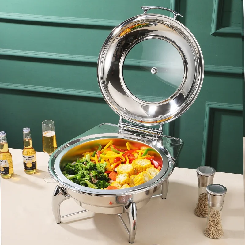 Chafing Dish Gold Food Warmers Heating Stove Dish Buffet for Catering