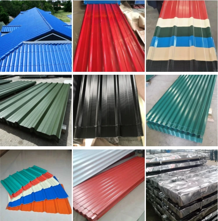Wave Steel Structure Roof Shell Corrugated Metal RAL Roofing Sheet PPGI ...