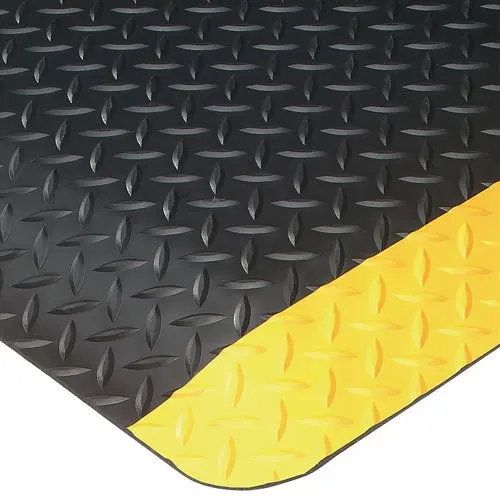 ESD Rubber Mat With PVC / EPDM Foam / Rubber Material  Yellow And Black antifatigue mat antistatic rubber mat