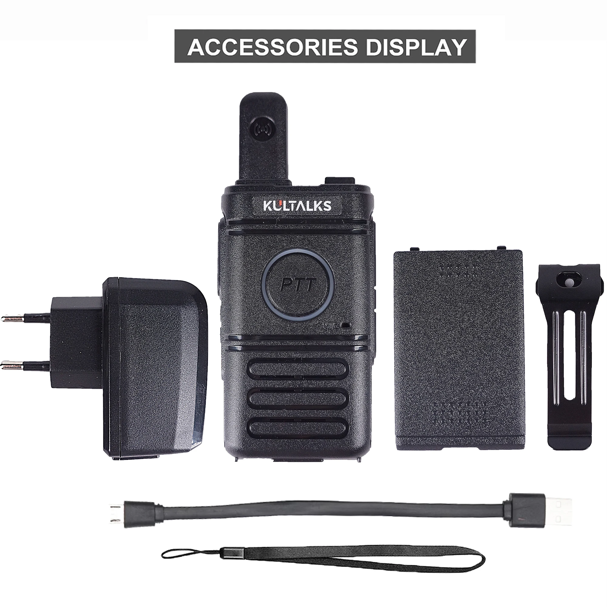 Kultalks KT20 Compact Design PMR 446 Walkie Talkie PMR446 Two Way Radio for Restaurant Hotel Stores and Offices BP2308