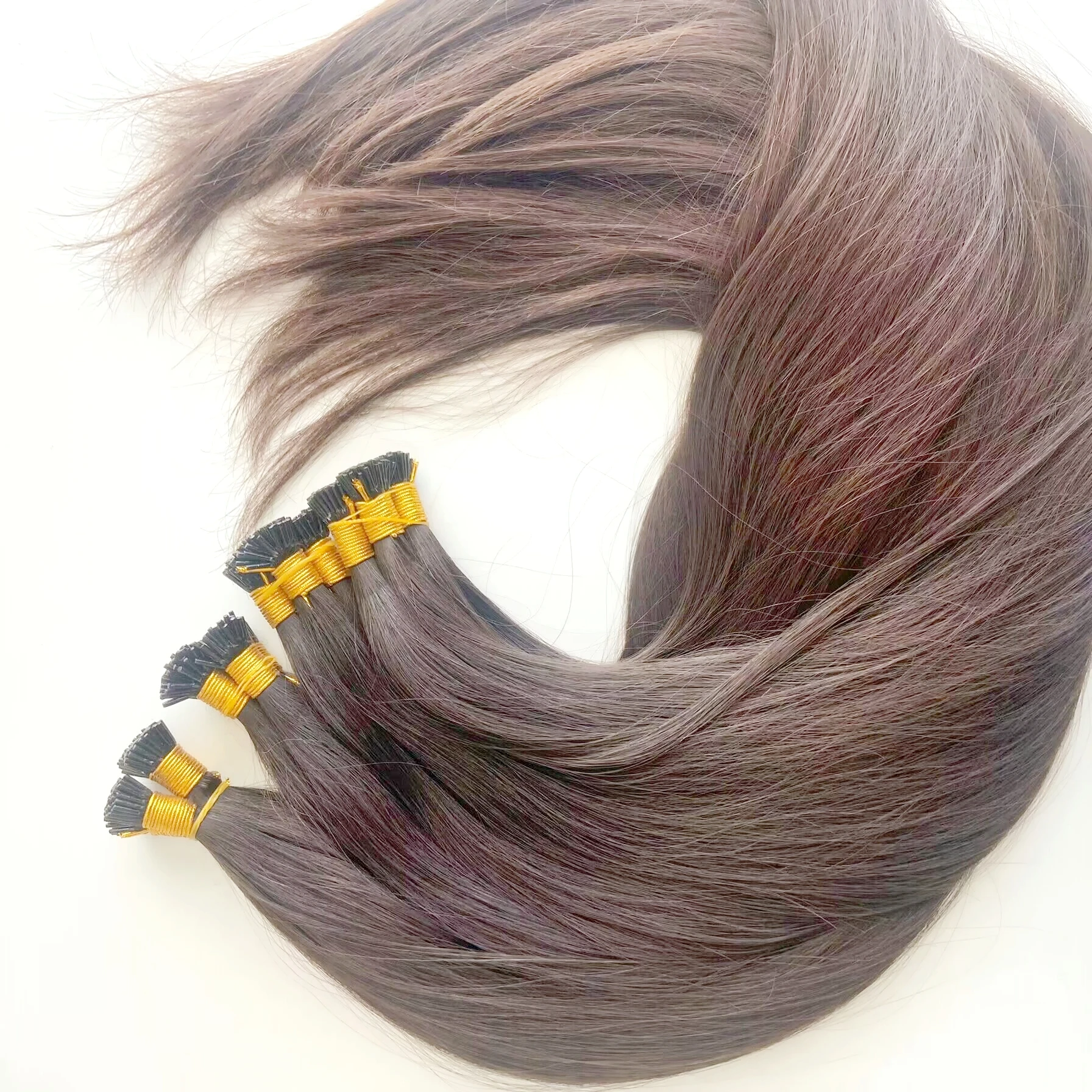 Nauture Blond Raw Virgin Cuticle Aligned Hair Natural Wave Fea Tip Hair Extensions