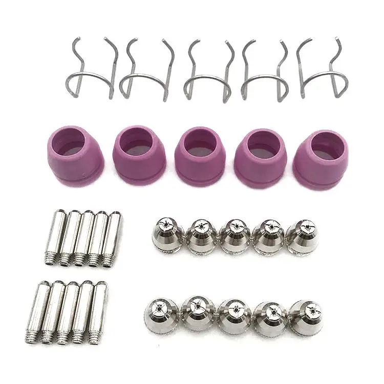 26 Pièces De Rechange Pour Chalumeau Plasma SG-55 AG-60 - Électrodes, Buses, Rondelles - Kit Consommable