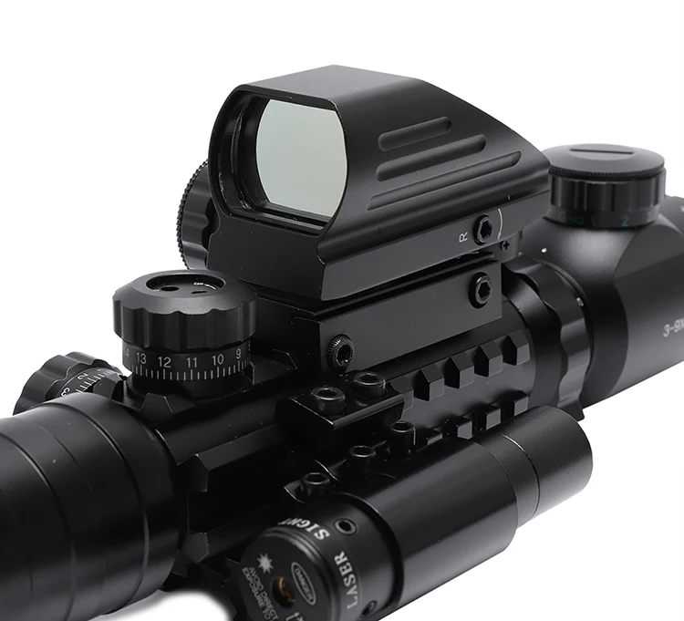 Red Laser Scope Universal Red Laser Pointer Red Dot Scope Combo Fishbone Telescopic ...