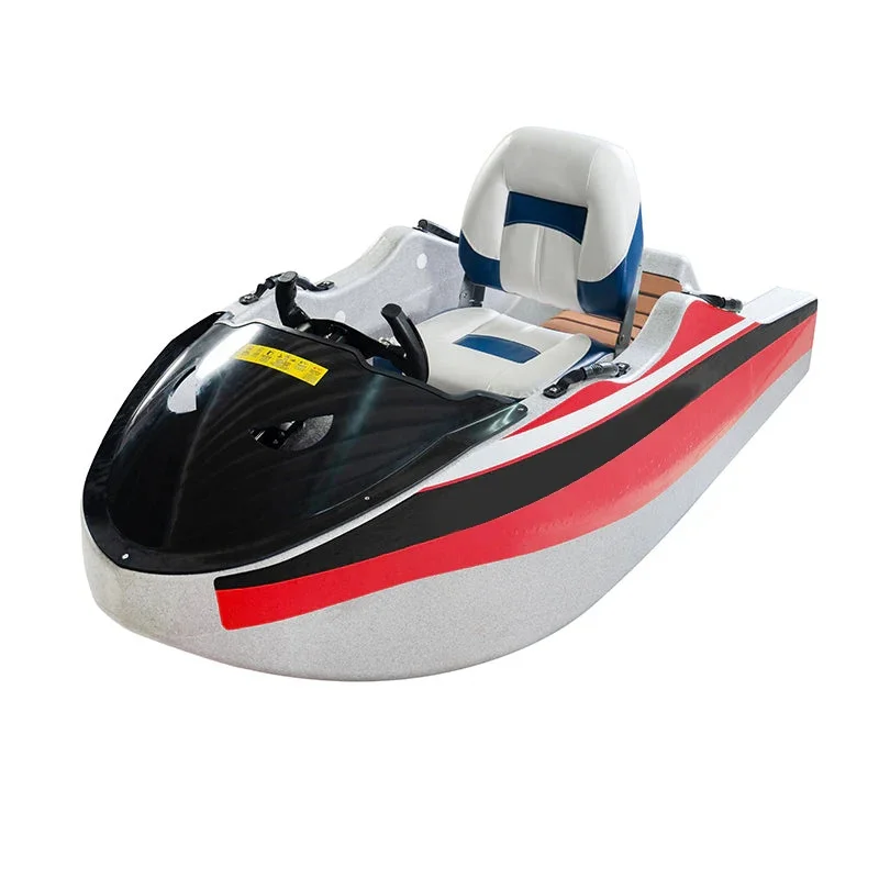 High Performance 110cc 2 Stroke Engine Power Petrol Motorized Mini Kart Go Boat Ski Jet for Sale Lake Water Remote Control