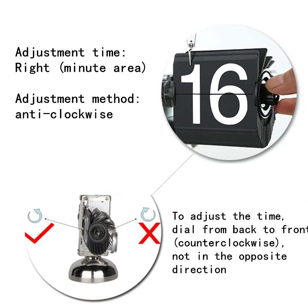 Digital Reverse Clock Auto Flip Digital Clock - Retro & Creative Home Decors