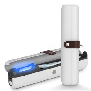 Portable Mini UV Toothbrush Sterilization Box Travel-friendly Plastic Head Chopsticks Sanitizer for Cross-Border E-Commerce