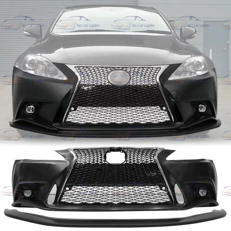 レクサスIS250 FスポーツフロントバンパーW/リップ新品2ISから3IS変換
