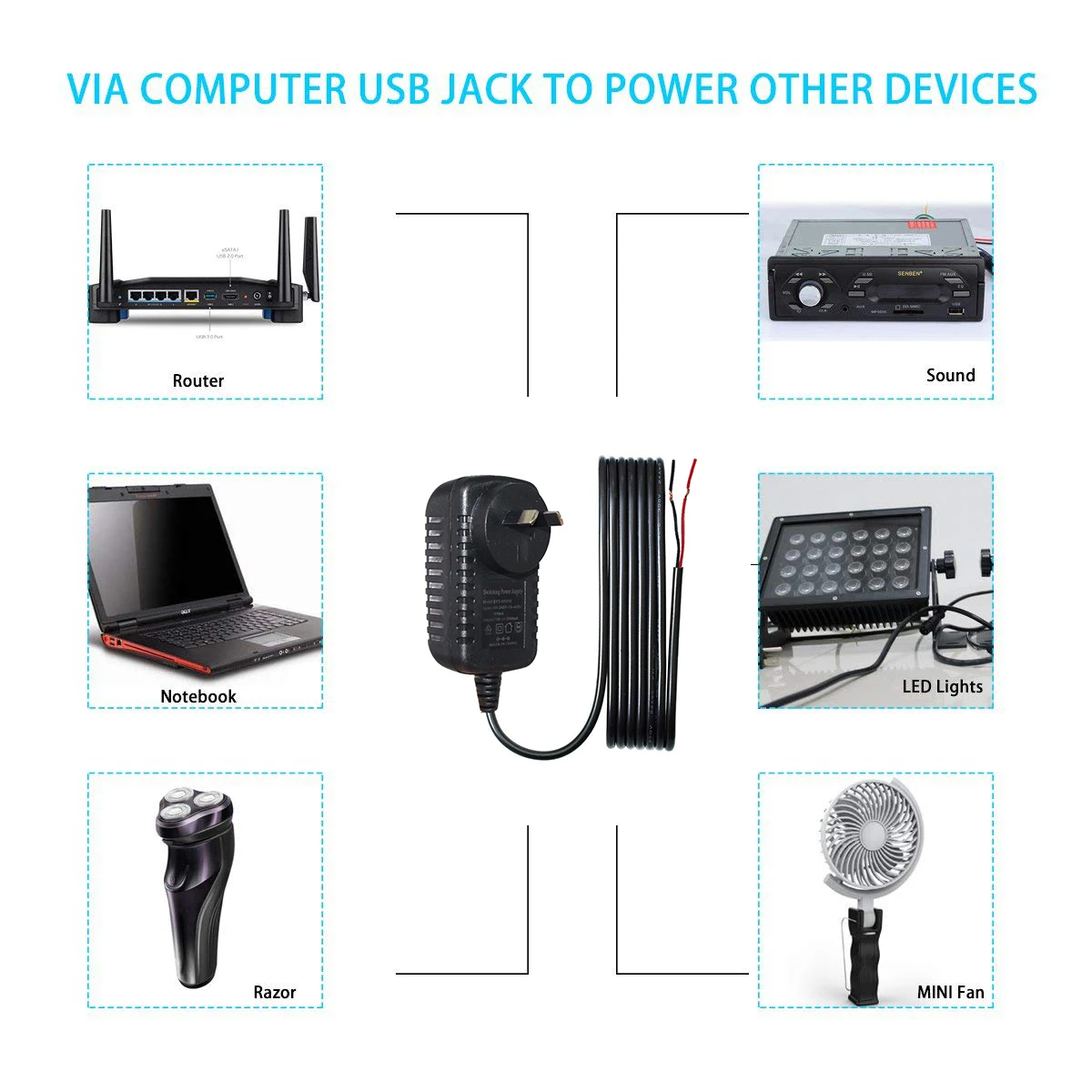 12V 3A Power Adapter for Cctv Router 11