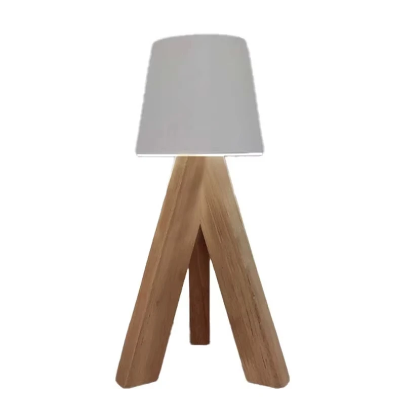 product nordic log art lamps modern simple creative bedroom japanese bedside light living room aisle solid wood wall lamp-46