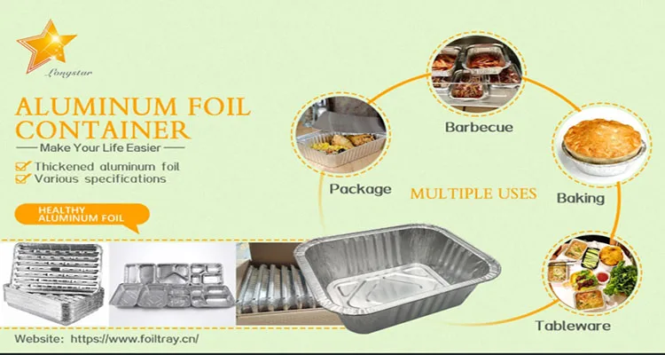 Disposable Tin Foil To Go Containers With Lids from China manufacturer -  Longstar aluminum foil