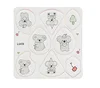 Square white koala eight-piece set