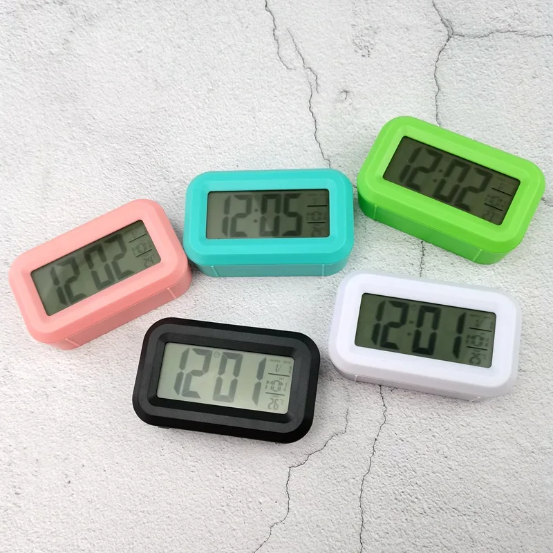 SMALL THIN LCD Digital Travel Alarm Clock # 2201 