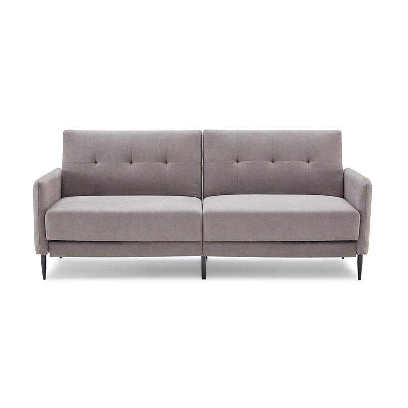 grey double futon