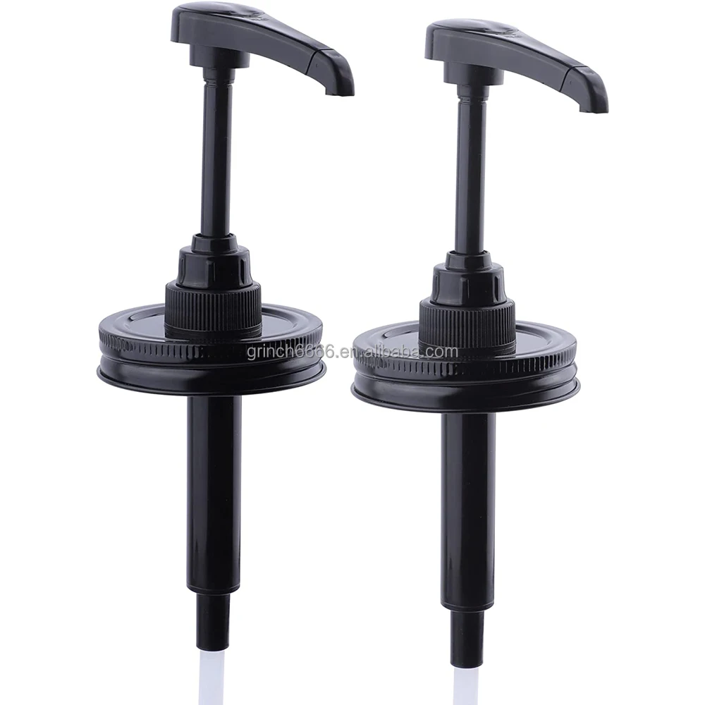 Pompe Distributeur Pot Mason Inox Étanchéité – Pour Miel, Sirop, Vinaigrette (1 Pièce)