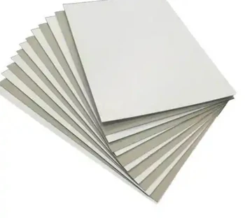 Hot selling white front gray back cardboard 300 gsm double-sided gray back cardboard