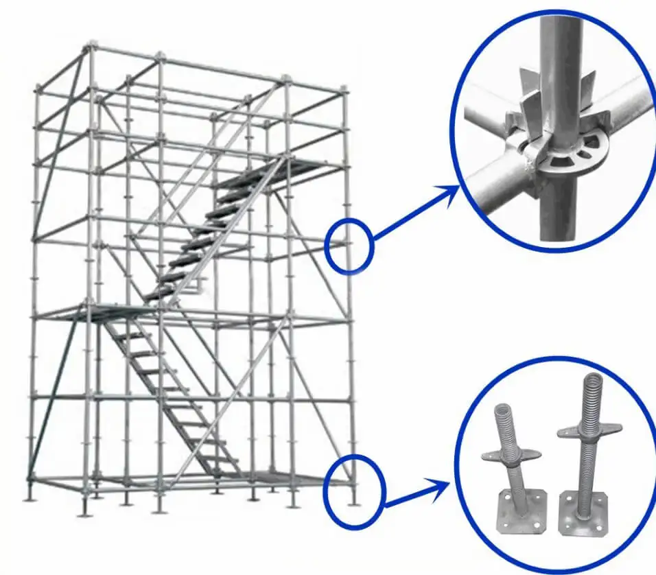 Building Construction Multidirectional Layher Ringlock System Scaffolding for Sale
